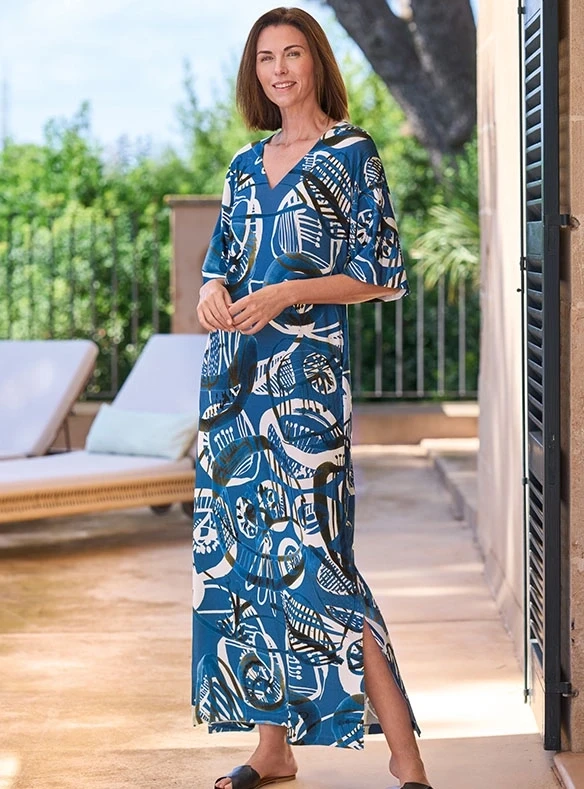 Caftan bleu Marina