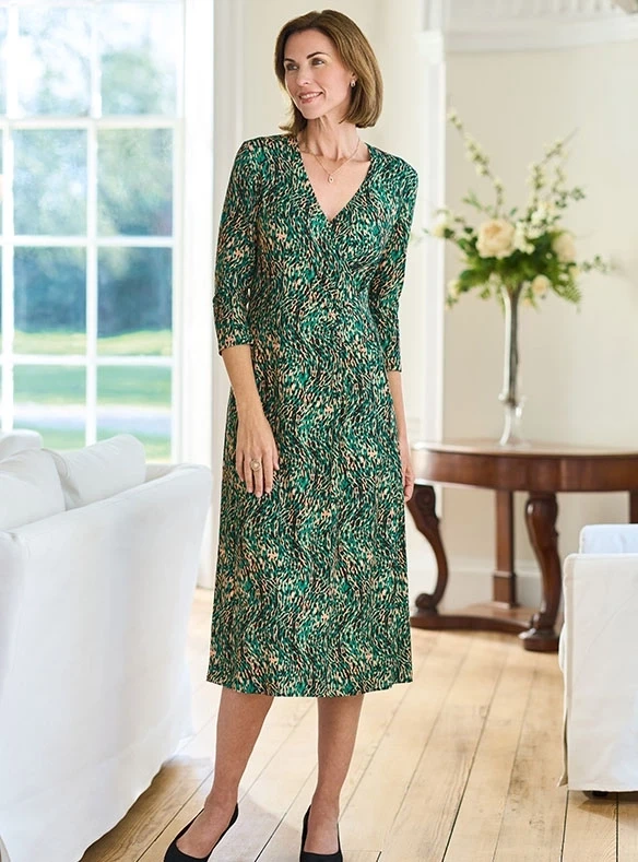 Robe effet croisé java