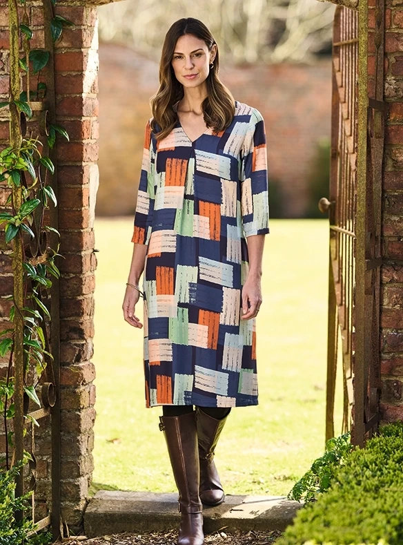 Robe tissée décontractée