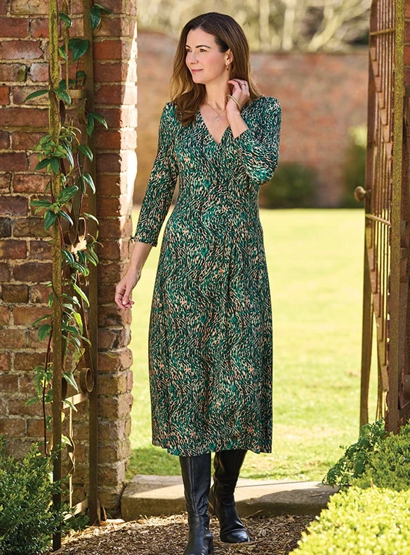 Robe effet croisé java