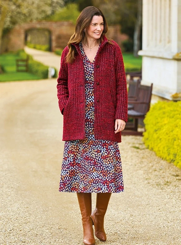 Manteau chenille avec de la laine italienne