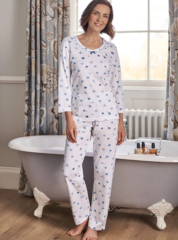 Pyjama tunique en jersey imprimé
