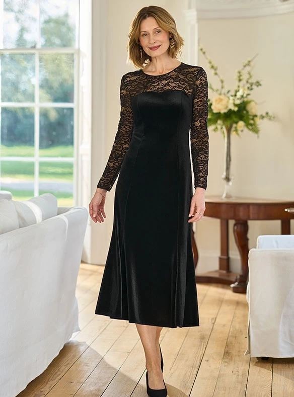 Robe de soirée élégante en velours