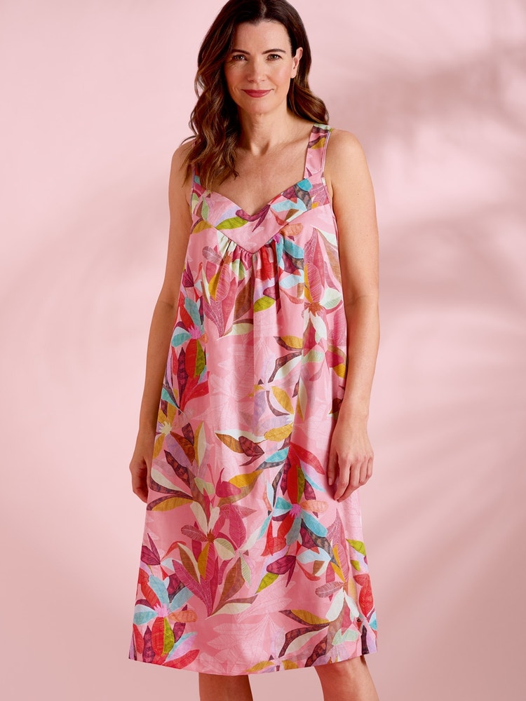 Modèle: 0098 Chemise de nuit sans manches en coton