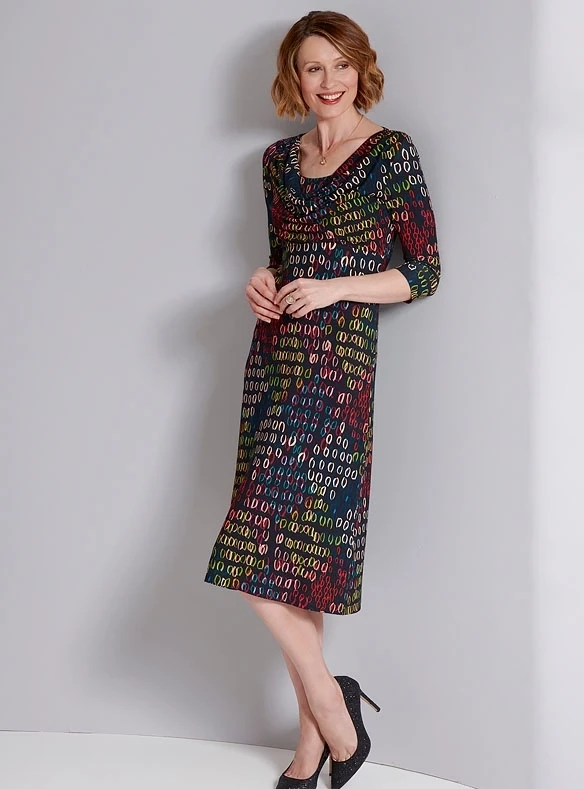 Robe à col bénitier