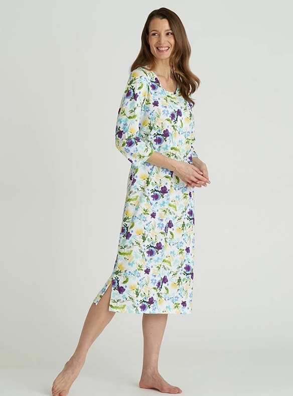 Liquette fleurie en jersey