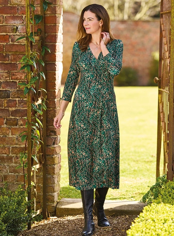 Robe effet croisé java