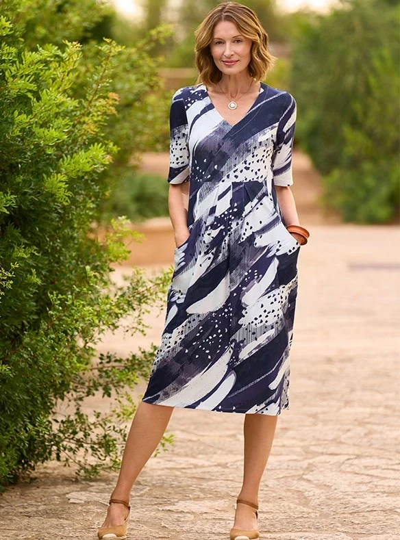 Robe d'après-midi en jersey