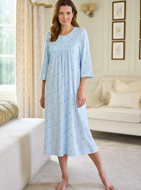 Chemise jersey à pois