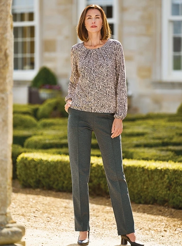 Blouse décontractée en jersey