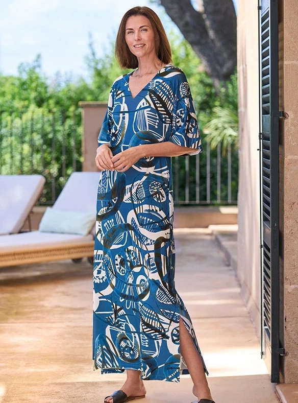 Caftan bleu Marina
