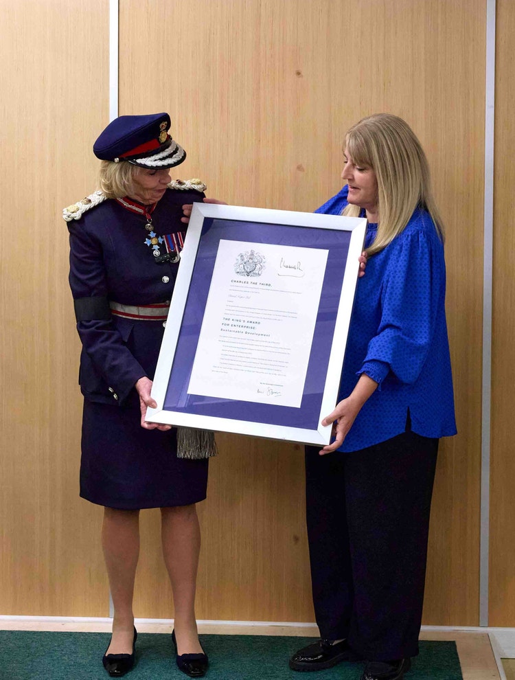 Proud to win the King’s Award for Sustainable Development
