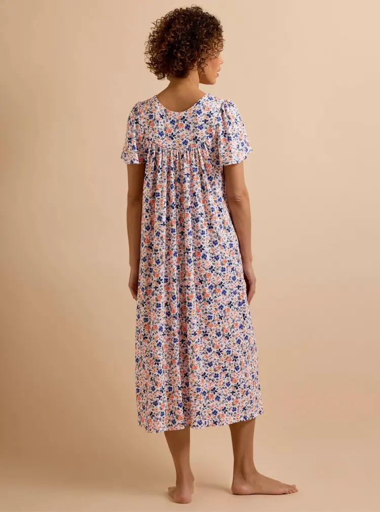 Chemise de nuit en jersey à manches courtes