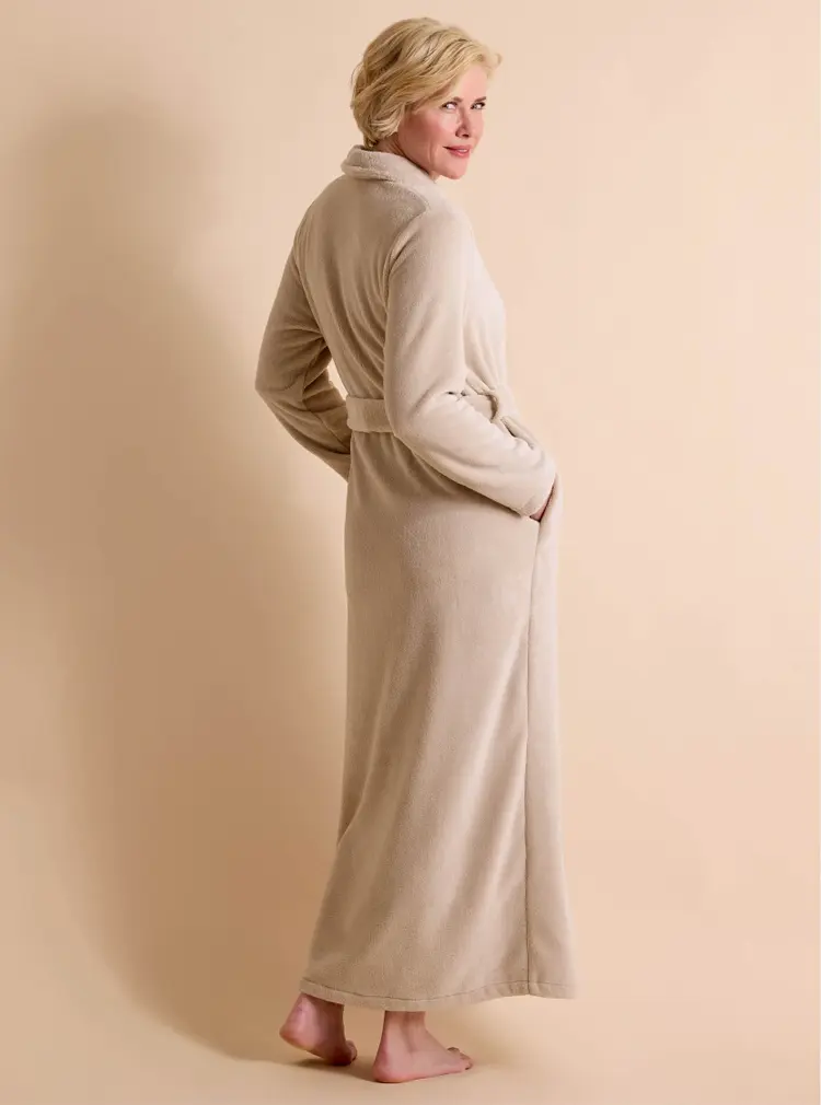 Peignoir douillet en polaire