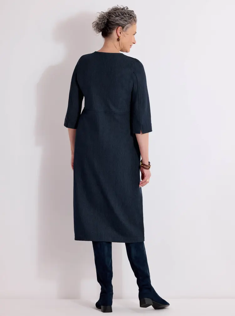 Robe décontractée aspect denim