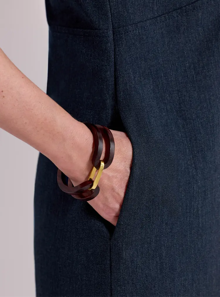 Robe décontractée aspect denim