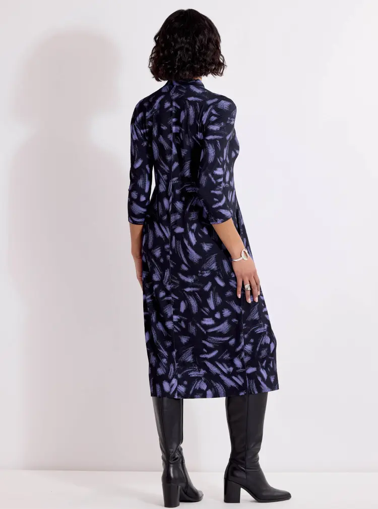 Robe en jersey à lavallière