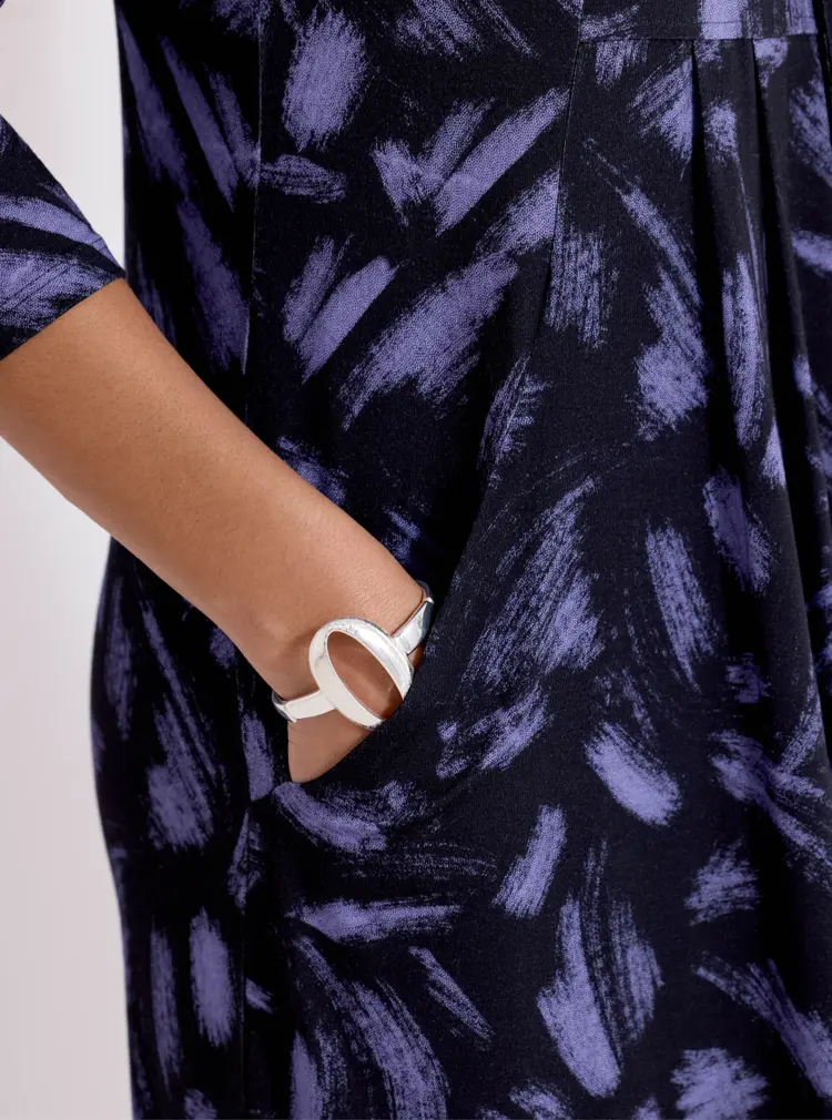 Robe en jersey à lavallière