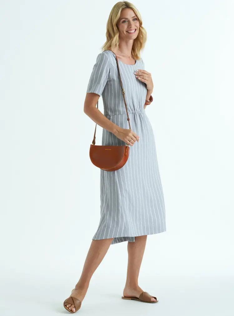 Robe rayée décontractée